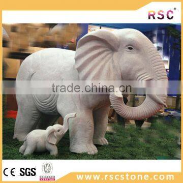 Thailand elephant statue , white marble elephant statue