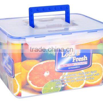 9000ml keep vegetables fresh box/BPA free container/fresh food box/vacuum seal food box with handle