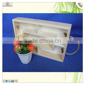 Fabulous Craft Original Color Square Grids Pine Wooden Tray photo-5