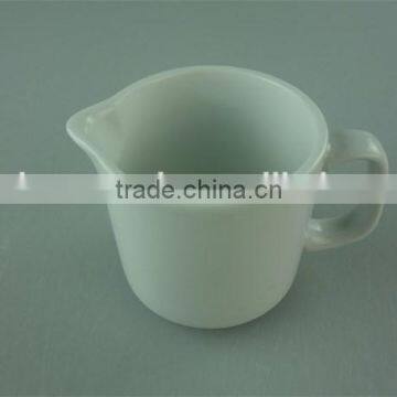 Milk Jug,stock Cheap Plain White Ceramic Milk Jug With Handle 100ML photo-2