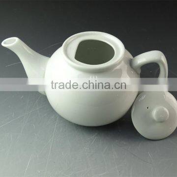 Wholesale Stock Cheap Ceramic Pot,white Tea Pot for Restaurant photo-2