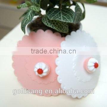 FDA Standard Cute Designing Silicone Cup Cover Food Grade Silicone photo-5