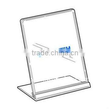 Clear Acrylic Desktop sign holder for size 5 x 7