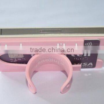 Silicon Multi-function Mobile Phone & Name Card Holder/Mobile Phone Holder With Card Slot photo-3