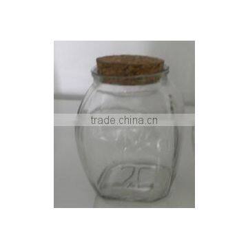 big belly glass storage cookie jar