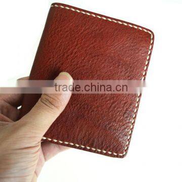 Slim Genuine Leather Minimalist Wallets for Full Grain Men Money Clip photo-2