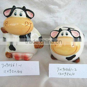 ceramic cow money bank for kids