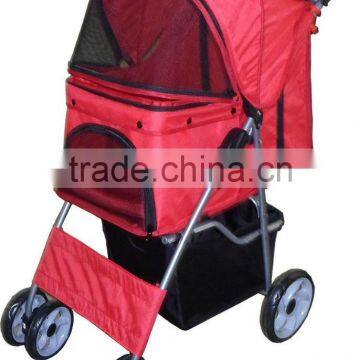 Foldable Pet Stroller. Pet Travel Stroller Pushchair Pram Jogger Buggy Swivel Wheels. H0116 photo-5