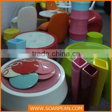 Modern Fiberglass Bamboo Table photo-4