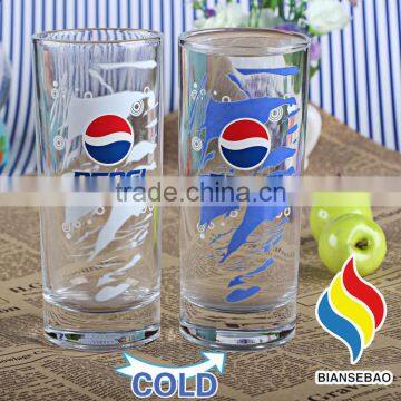 Custom LOGO Printed Cold Color Changing Glass Cups