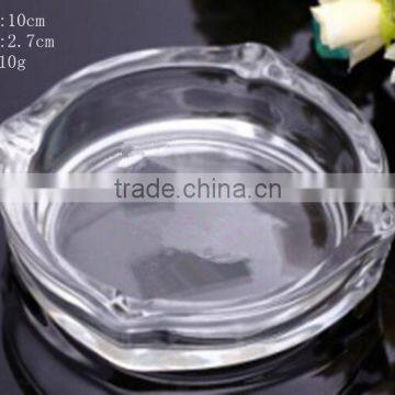 wholesaler clear round glass ashtrays