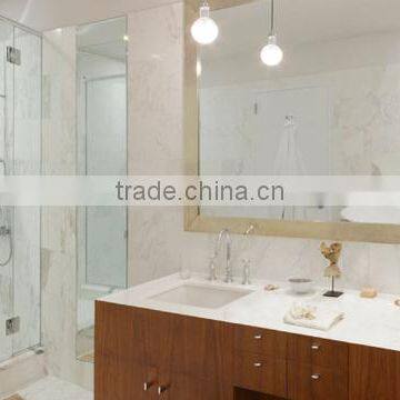 New model polished natural stone white marble tile for floor