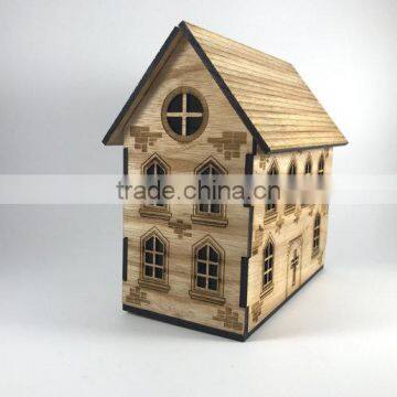 Wooden House Night Light - Tea Light Holder photo-3
