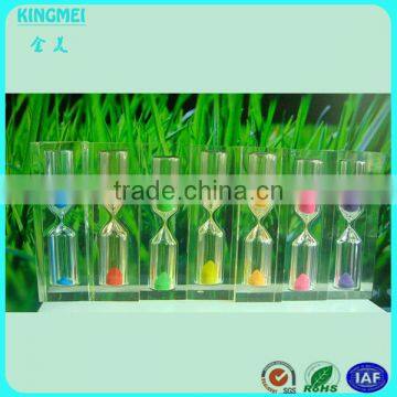 KM-CP10 Crystal Sand Timer for Souvenir,Beautiful Crystal Hourglass photo-3