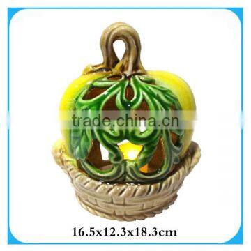 decorative ceramic halloween pumpkin