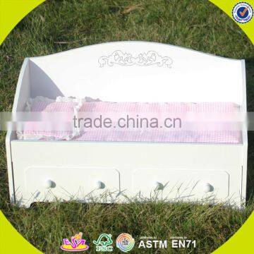 Hottest Sale Girls Toy Wooden 18 Inch Doll Furniture With Cabinet W06E003