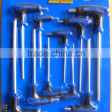 Hand tools 10pcs T Handle Allen Hex Key Wrench set