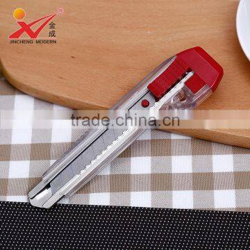 assist made in China 18mm utility knife cutter single blade plastic box cutter safety knife