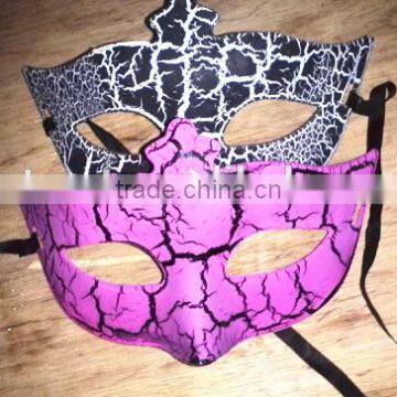 Hard PVC Plastic Venice Crack Mask Cheap Carnival Mask photo-5