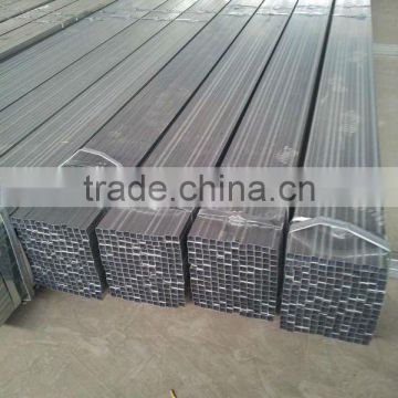 Black square steel pipe / construction section / hollow pipe prices