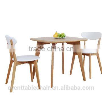 Solid Oak Wood Dining Chair Restaurant Wooden Chair photo-6