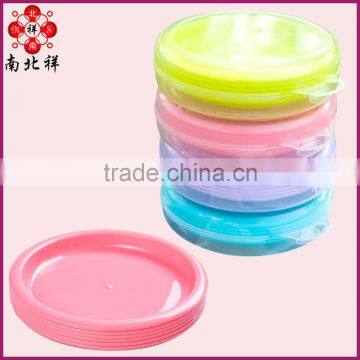 2017 Clear PP plastic Round shape Plates set for picnic