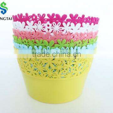 2016 New Style Plastic pp Circular Fruit Basket With Sunflower photo-5