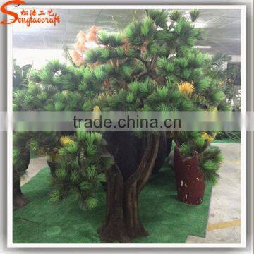 Realistic Design Artificial Pine Tree Branches Pine Tree Bonsai Tree Sale photo-2