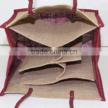 Supermarket Non Woven Wine Shopping Bag Can Custom Logo Printed Promotion photo-3