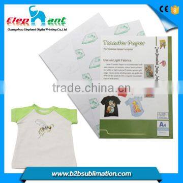 Self weeding light laser heat transfer paper for uncoated glass or mug