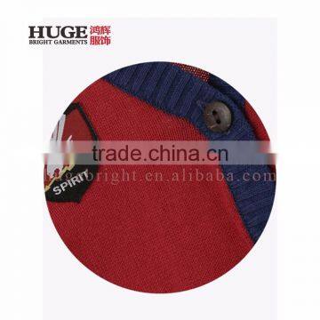 Long Sleeve V Neck 100% Cotton New Design Girl Sweater photo-3