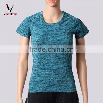 Ladies Sportswear Fitness Clothing Training Short Sleeve Sport Shirt Women photo-3