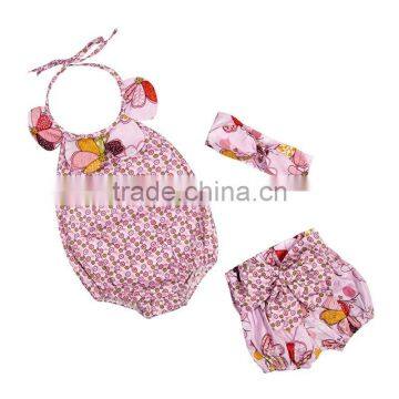 Factory Supply Baby Romper Set Wholesale Kids Cheap Price Garment Boutique Children Girls Summer Clothing Set photo-2