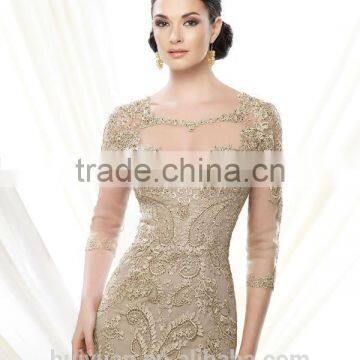 New Designer Lace Open Back Elegant Dresses Long Sleeves