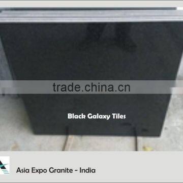 Granite Black Galaxy Slabs / Tiles / Steps Stairs photo-2