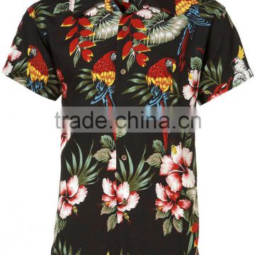 MENS PRINTED HAWAIIAN SHIRT V50 16