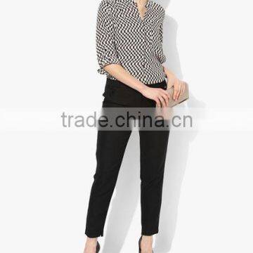 Latest Shirt Designs for Women Custom Sexy Ruffle Raglan Shirt photo-3