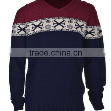 New Design Fashion Men Wool Pullover Sweater,latest Sweater Designs for Men photo-2