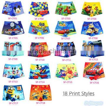 Kids Little Boys Cute Cartoon Bathing Swimming Beach Shorts Pants~Children's Swim Boxer Underwear Trunks~Accept Custom photo-6