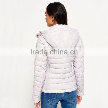 Women's Slim Double Zip Stay Warm Soft Quilted Hooded Winter Jackets photo-3