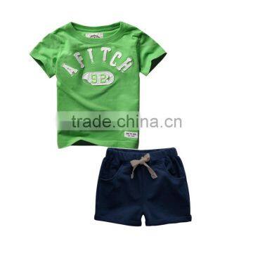 Wholesale Summer Cotton Printing Boys Kids Clothes Clothing Set photo-5