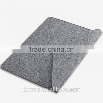 Accept custome logo Polyester felt flat computer case