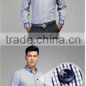 Men's New Stylish Contrast Color Oxford Formal Dress Shirts photo-3