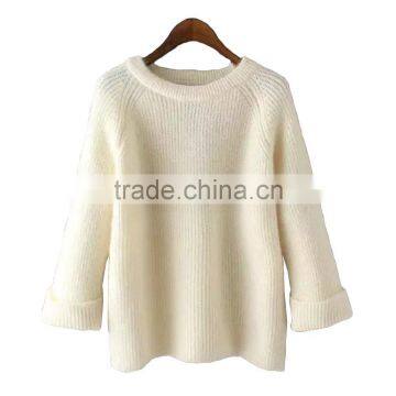 New Hot Woolen Sweater Designs For Ladies Knitted Pullover photo-3