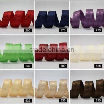 Hi-ana Ribbon 150 Top Grade Fashion 100% Polyester Multi Color Glitter Wired Plaid Ribbon photo-3