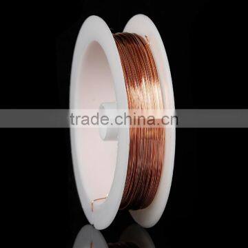 Copper Beading Wire Thread Cord Rose Gold 0.4mm Dia, 4 Rolls