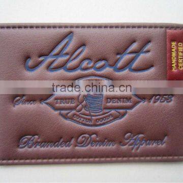 Fashion leather patch mainly used in Jeans pants