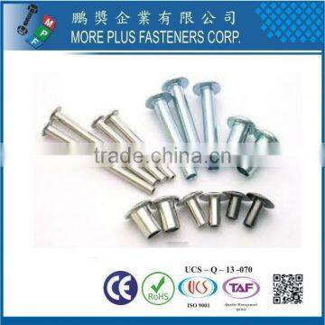 Taiwan Stainless Steel Mild Mushroom Truss Black Zinc Plated Semi Tubular Rivet photo-6