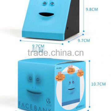 Creative Face Piggy Bank Human Face Intelligent Sensing Storage Tank Can Eat Money Face Piggy Bank photo-3