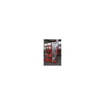 8 meter Single Mast Aerial lifting platform Mobile Aluminium Work Platform for one person